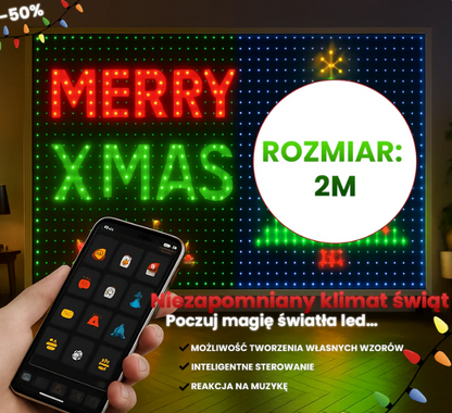 Super Kurtyna RGB™ - Programowalne, Napisy, Grafiki i Animacje