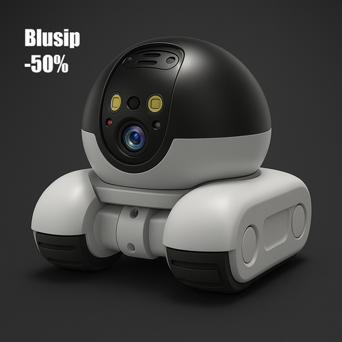 BLUSIP™ -  Inteligentna Kamera Mobilna z Funkcją Patrolowania