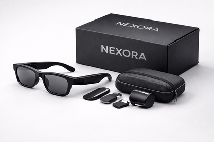 NEXORA™ – Inteligentne okulary z AI, tłumaczeniem w czasie rzeczywistym i Bluetooth